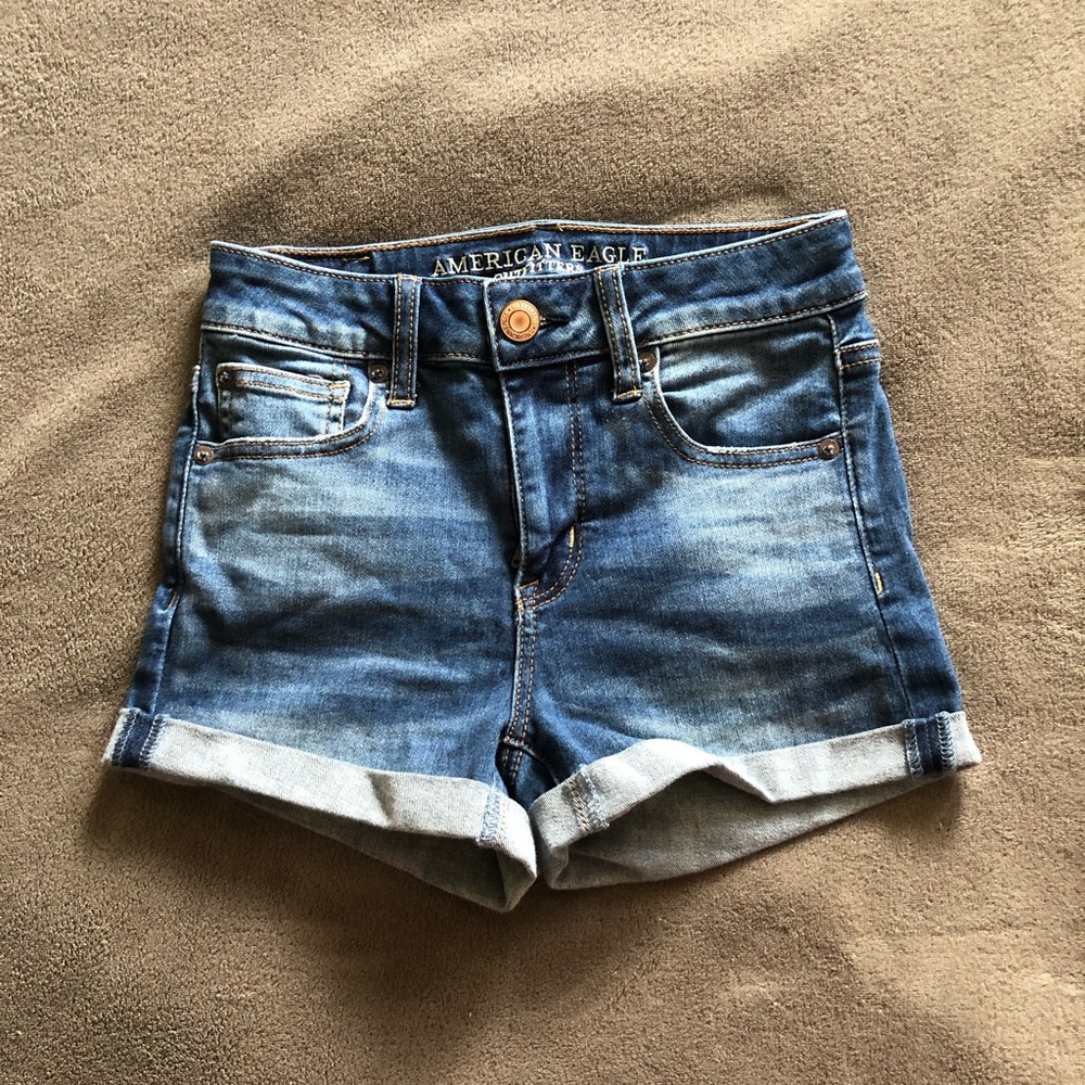 American Eagle High Waisted Jean Shorts